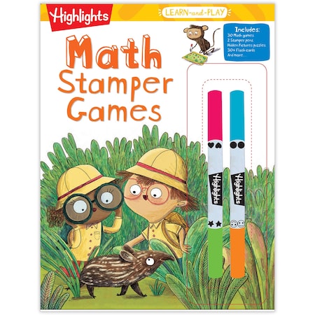 Highlights Learn-and-Play Math Stamper Games 9781644728345